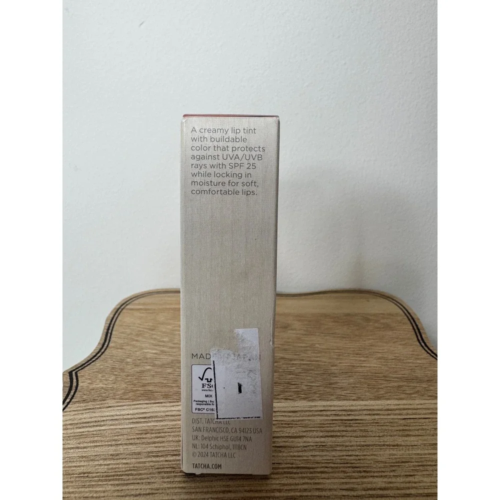 Tatcha The Kissu Lip Tint SPF 25 Plum Blossom Pink Hydrating Lip Balm 4g 0.14oz
